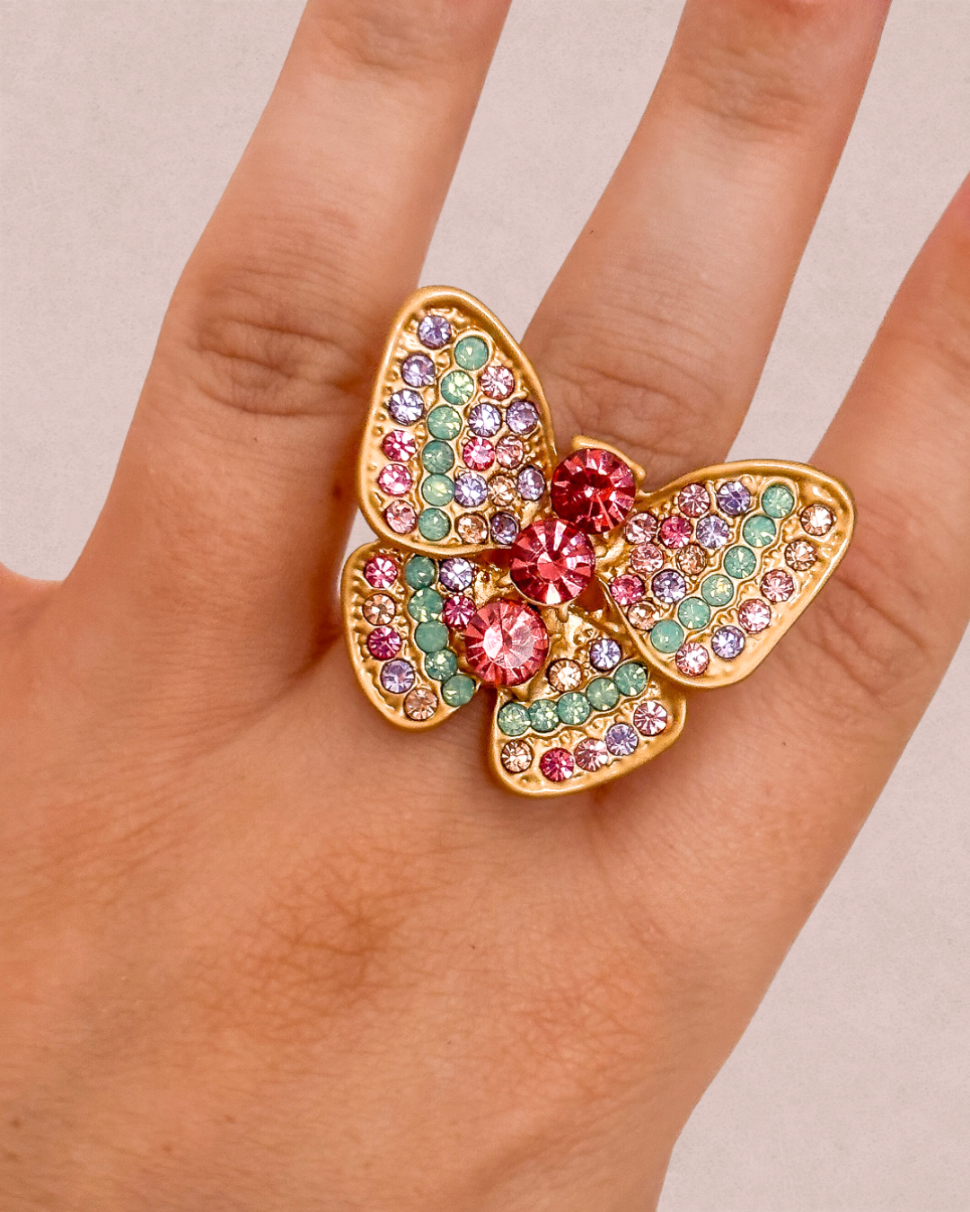 Anel Borboleta - Cor Única