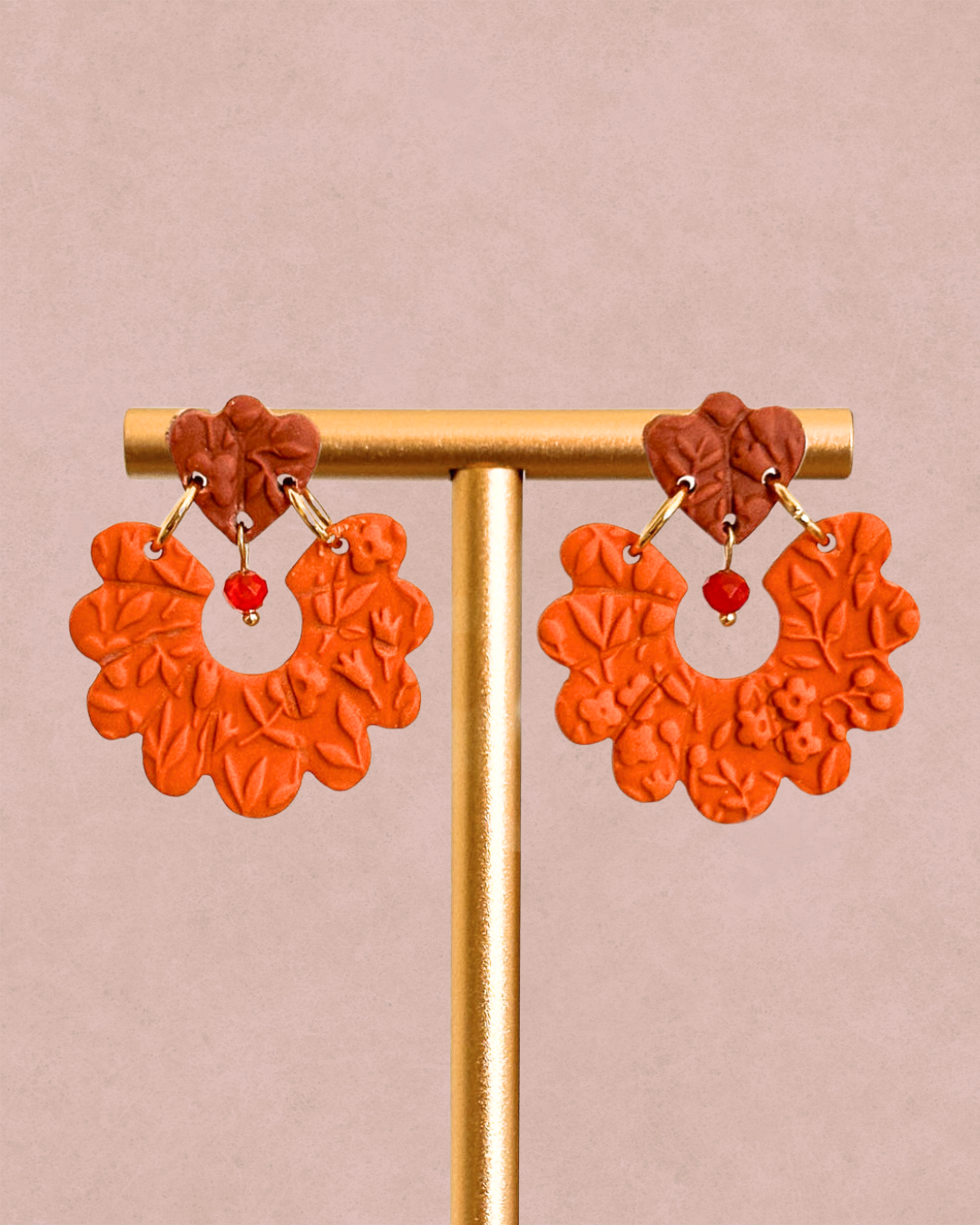 Brincos Flor de Argila