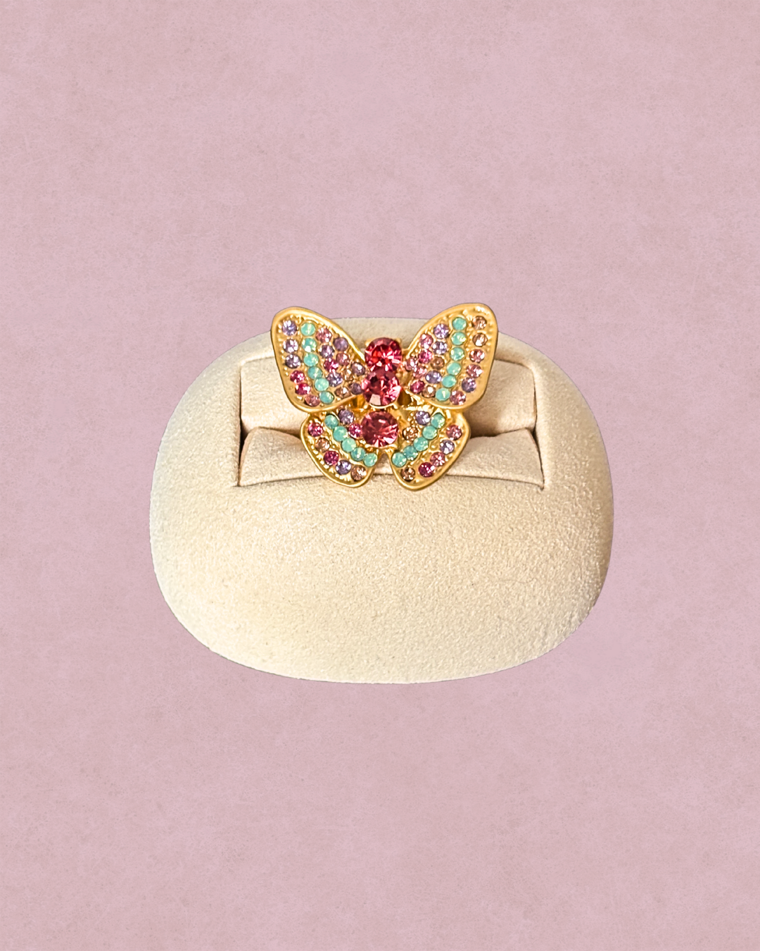 Anel Borboleta - Cor Única