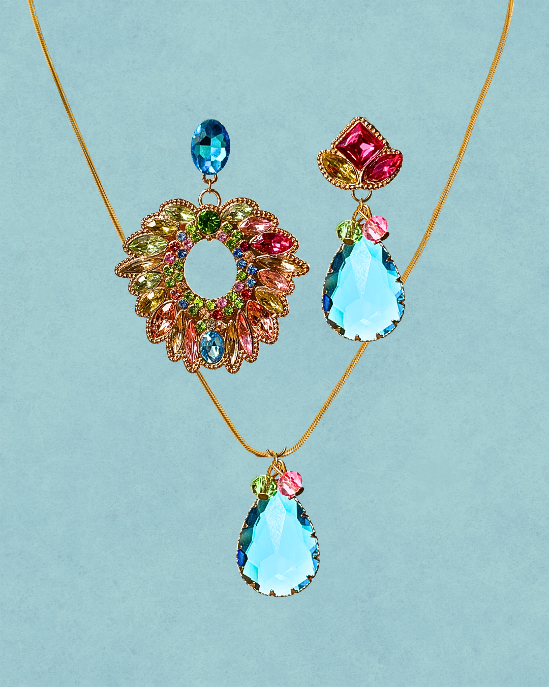 Brincos Aurora Tropical