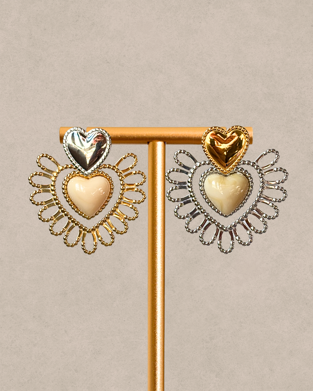 Brincos e Colares Coração de Verão - Várias Cores