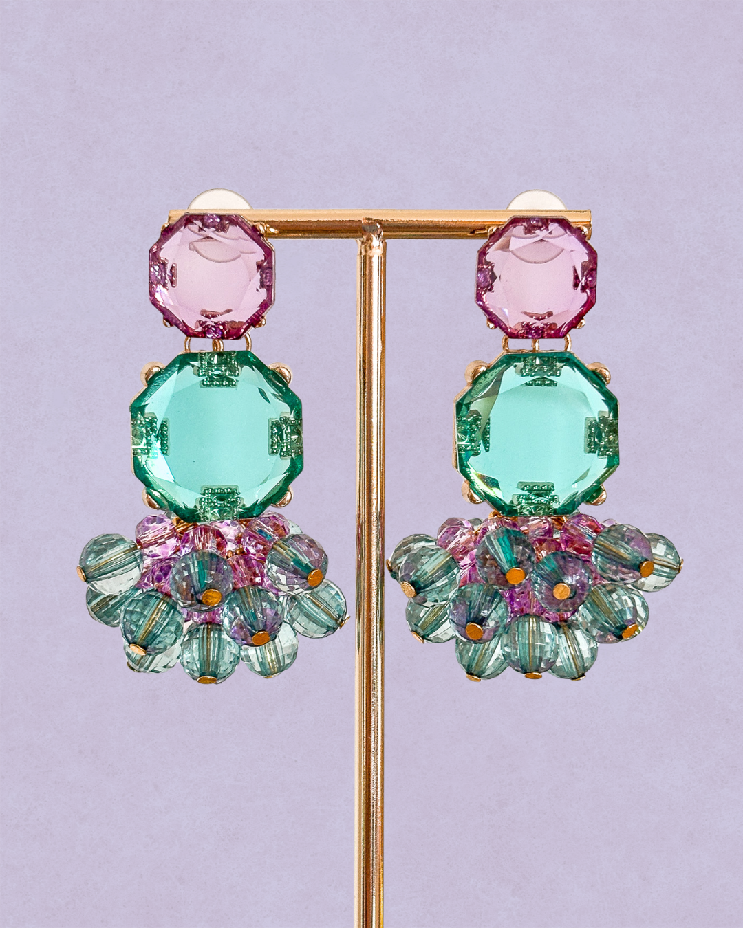 Brincos Hexágono - Várias Cores