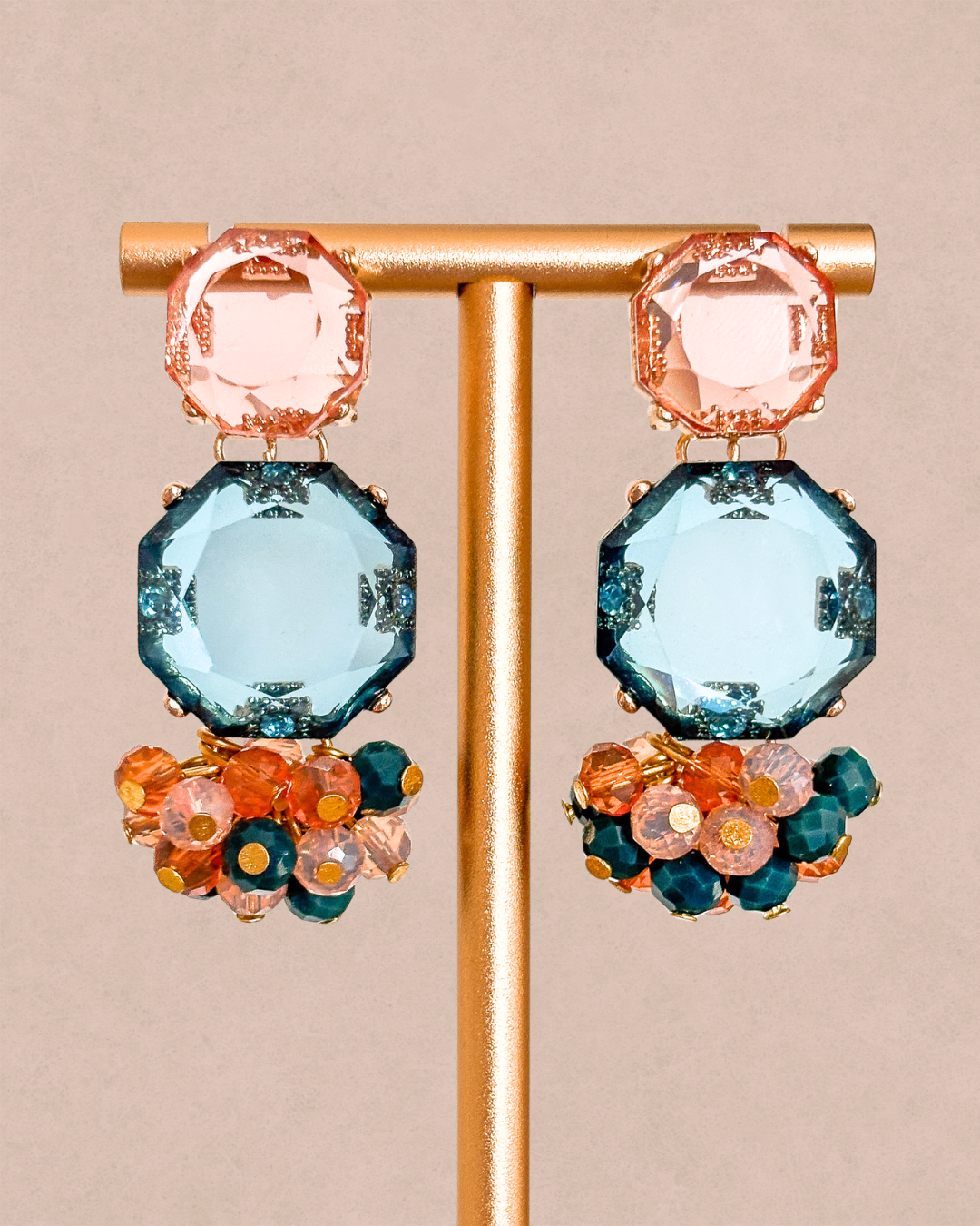 Brincos Hexágono - Várias Cores