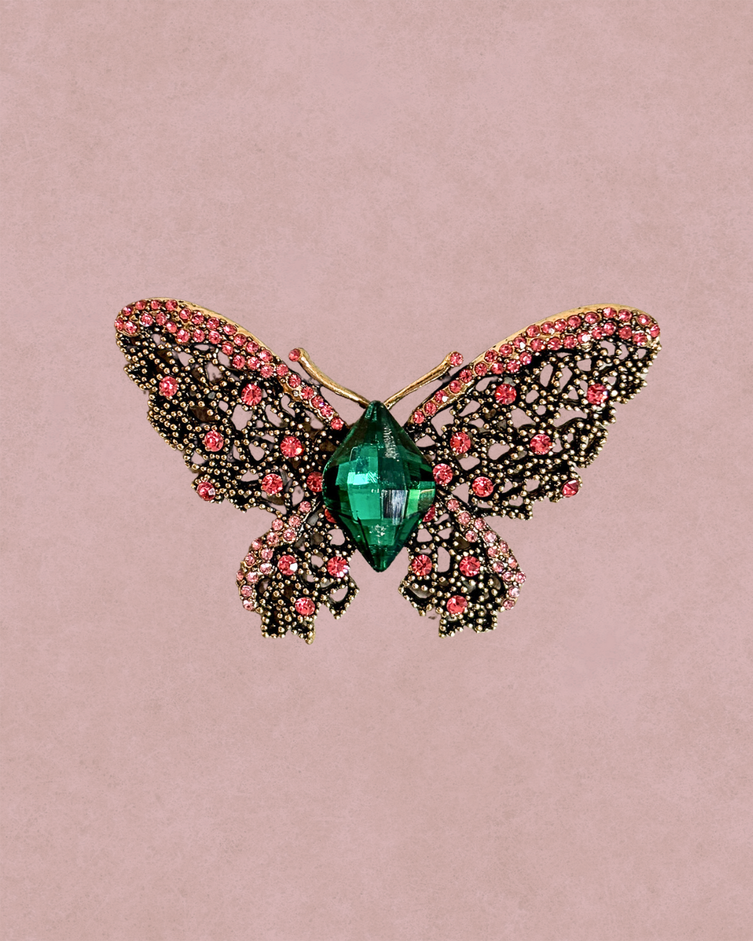 Alfinete Emerald Wings
