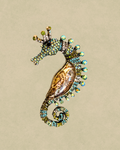 Alfinete Seahorse Verde