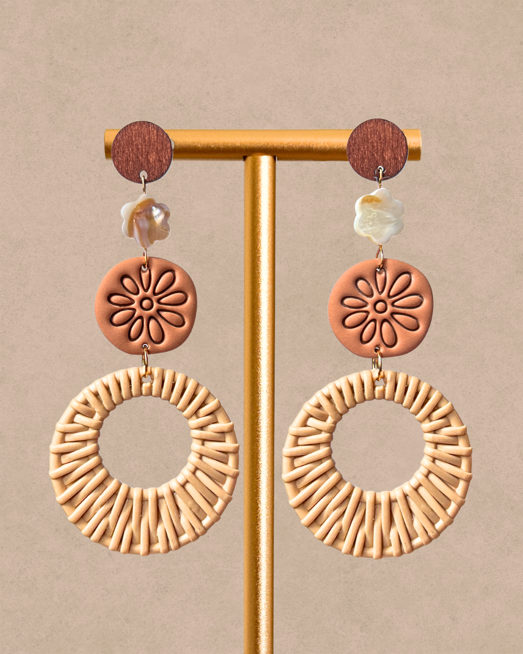 Brincos Flor de Sol - Várias Cores