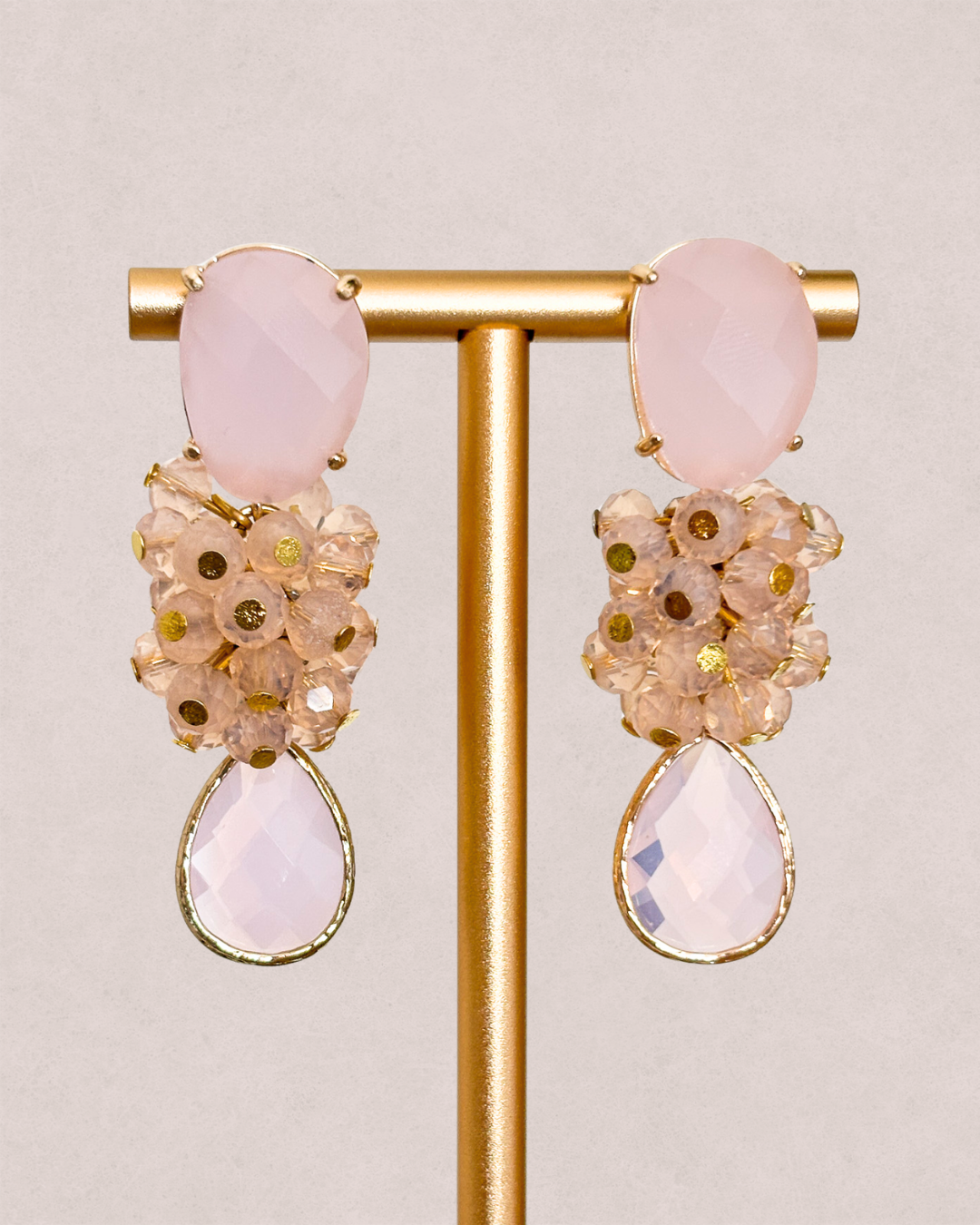 Brincos Opal Rosa
